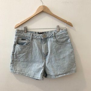 FRANK & OAK High Rise Stevie Short in Bleached Blue
